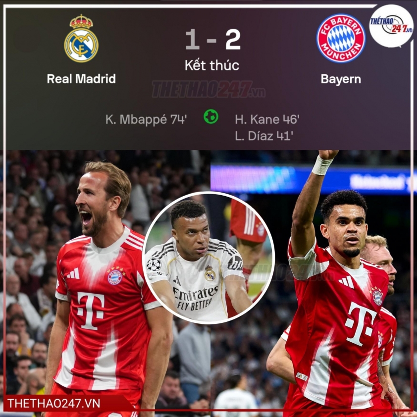 Trực tiếp bóng đá Real Madrid 1-2 Bayern Munich: Tấn công rực lửa 818398