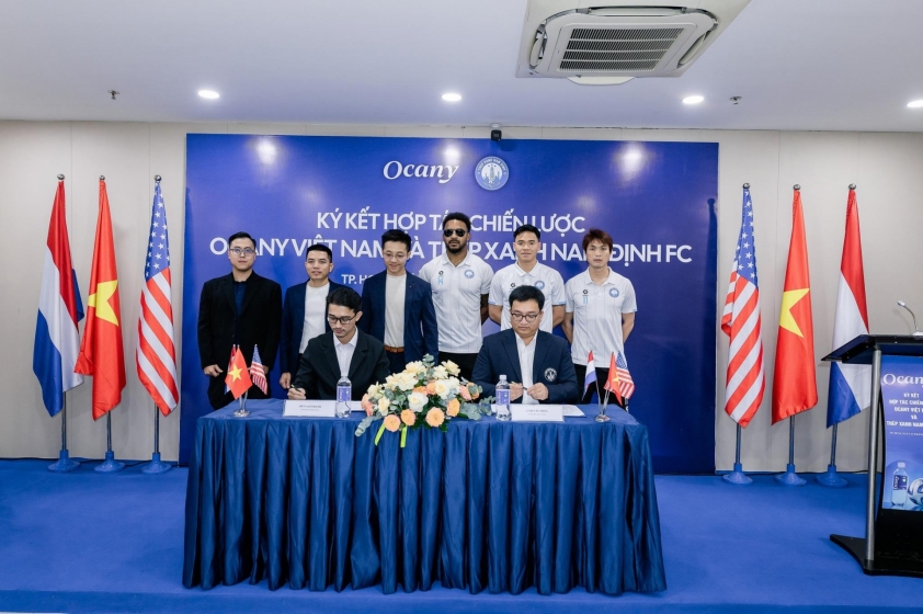 Ocany và Thép Xanh Nam Định FC ký kết hợp tác chiến lược 830577